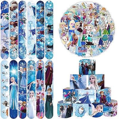 98 PCS Frozen Birthday Party Supplies, Frozen Theme Slap Bracelets