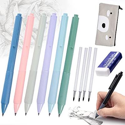 Infinity Pencil Inkless Pencils Pens Eternal Portable Reusable Erasable Pen  With Eraser Art Writing School Supplies