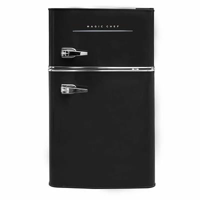 Magic Chef Retro 3.2 Cu. Ft. 2 door Mini Fridge in Black - Yahoo