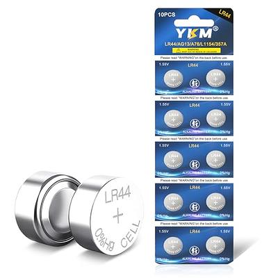 Tenergy 1.5 Volt Battery LR44, Button Cell LR44, ag13/LR44 Batteries  Equivalent, Ideal for Watches, Laser Pointers, Small Toys, Portable  Electronics
