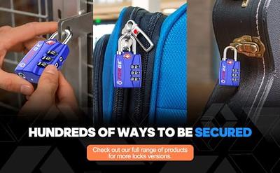 4 Pack Open Alert Indicator Tsa Approved 3 Digit Luggage Locks For Travel  Suitcase & Baggage