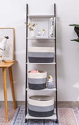 ECEGEVA Storage Baskets for Shelves, Rectangular Fabric Storage Baskets for  Toys Books, Decorative Storage Baskets with Handles for Organizing Home