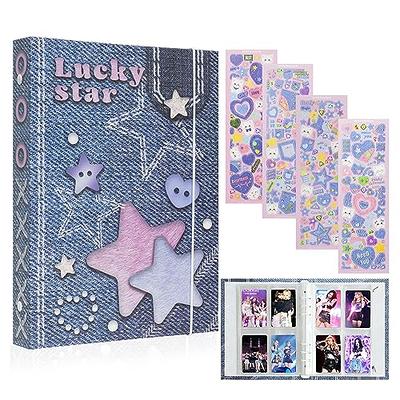 MOMOSI Kpop Photocard Binder Photocard Collect Book 6 Ring A5 Binder  Photocard Holder Kpop Photocard Holder Refillable Card Protectors with 30  Pcs