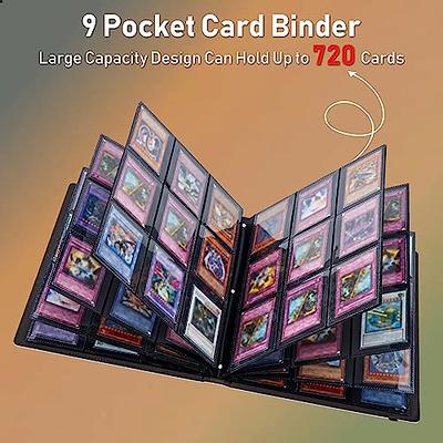 Card Binder for Cards, CHELSOND 9-Pocket Portable Card Collector