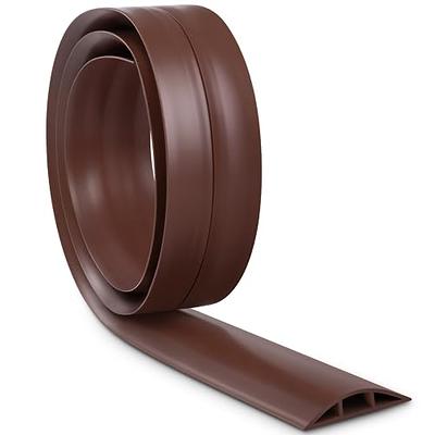 Rubber Bond Cord Cover Floor Cable Protector - Strong Self Adhesive Floor Cord  Covers for Wires - Low Profile Extension Cord Covers for Floor & Wall -  Brown Stripped - 2 Thick Cords - 8 Feet - Yahoo Shopping