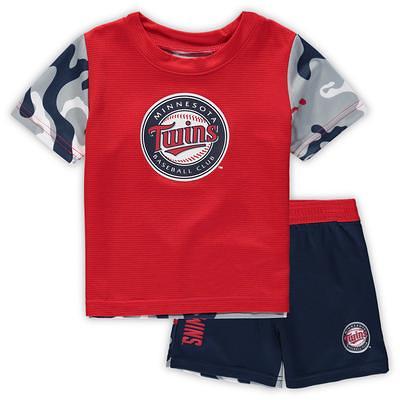 MLB Team Apparel Toddler Minnesota Twins Navy 2-Piece Set, Girls