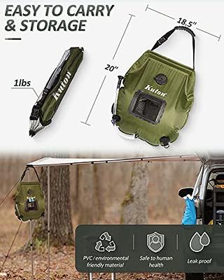 Ridgewinder Portable Shower for Camping with Dry Bag - Camp Shower with  Rechargeable Battery and Included 10L Dry Bag for Water Storage. Complete