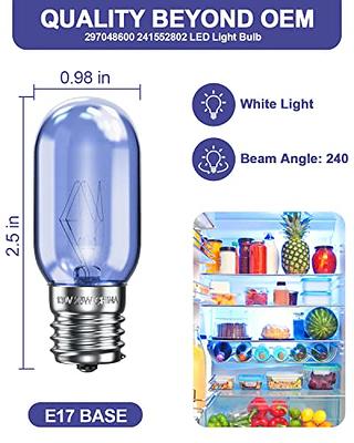 Refrigerator light bulb w 