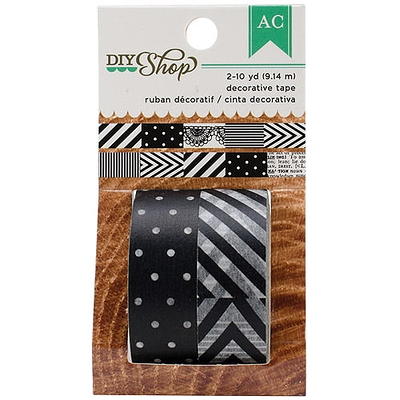 Recollections Washi Tape, Script & Keys in Black | Michaels