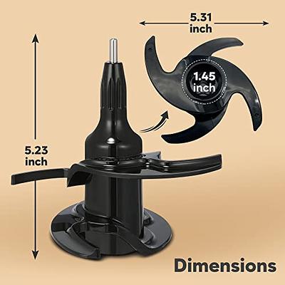  Blender 4 Blade Replacement for Ninja 64oz 72oz Food