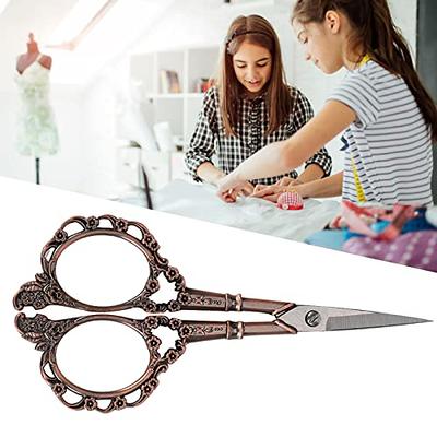 Sewing Scissors Cutting Paper Small Delicate Pointed Crafts Plum Vintage  Shears Clay Shears Decoupage Flower Stainless Steel Scissors (Red Copper  Plating) - Yahoo Shopping