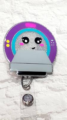 Alien Kawaii Nurse Badge Reel 