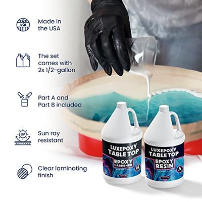 Luxepoxy Resin Kit – Premium Epoxy Countertop Kit with Epoxy Resin and  Epoxy Hardener - Two Part Epoxy Resin Clear High Gloss – Easy Pouring,  Craft. Art, Coatings, Self Leveling, - Yahoo Shopping