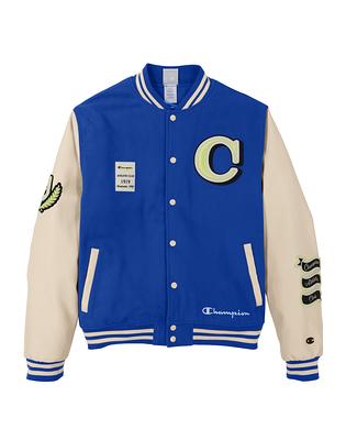 Bright Royal Blue and White Varsity Letterman Jacket (Sale)