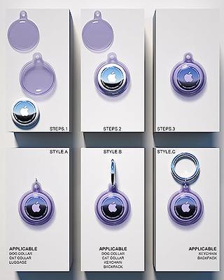 New IPX8 Waterproof Airtag Holder, 6 Pack Airtags Case with Keychain,  [Tightly Sealed] [Drop-Proof] [Anti-Scratch] Full Body Protective Airtag  Holder