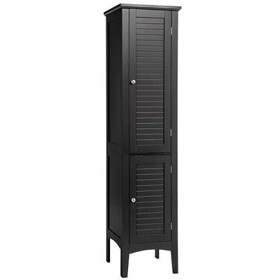 14 in. D x 25.375 in. W x 84 in. H White Shoe Storage Tower Wood Closet  System Kit