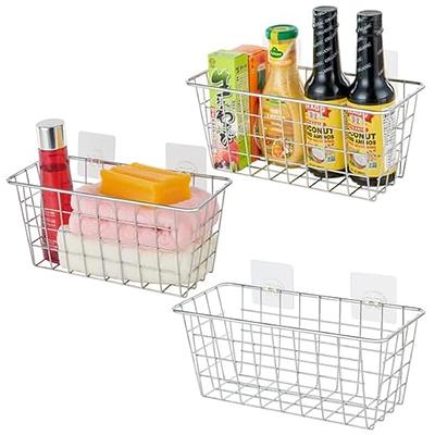 Under Shelf Hanging Wire Storage Basket Kitchen Bathroom Pantry