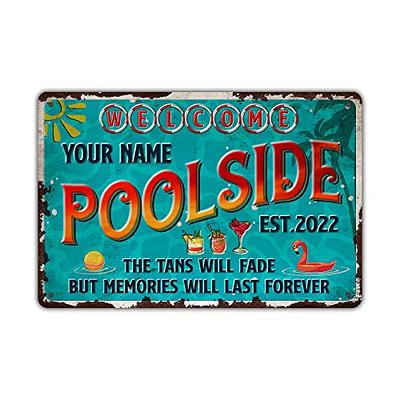 Swimming Pool Bestie The Tan Will Fade - Personalized Custom