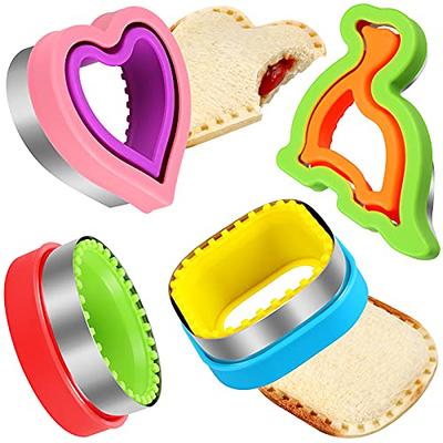 Darsun Uncrustables Sandwich Maker, Sandwich Cutter for Kids, Decruster Sandwich Maker, 2 Set Bread Sandwich Maker, DIY Jelly Sandwiches Pie Cookie