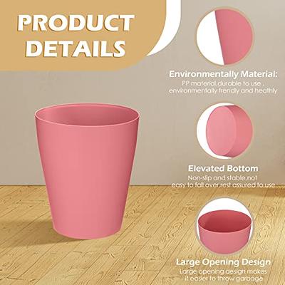 zoocatia Small Trash Can Garbage Can Container Bin with Handles 3 Gallons  Plastic Wastebasket for Bathrooom, Bedroom, Office, Kitchen, Laudry Room,  Dorm Room - Pink - Yahoo Shopping