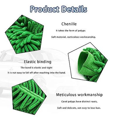 Auto Detailing Clay Mitt Stitching Car Wash Mitt w/Longer Loop - Durable,  Medium Grade Surface Clay Bar for Car Detailing - Reusable Car Detailing