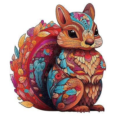 Wooden Carving Dog Puzzle, Special-shaped Animal Jigsaw Puzzle, Adult  Decompression Round Super Hard And Difficult Puzzle ToyS