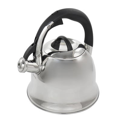 YSSOA Stainless Steel Whistling Tea Kettle, 3.17 Quart, Teapot for Stove top  with Wide Mouth, Easy Pouring Spout and Ergonomic Handle, Silver - Yahoo  Shopping