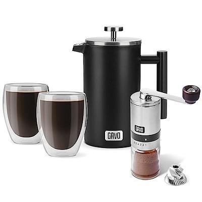 gavo Manual Coffee Grinder & French Press Coffee Maker Bundle - Yahoo  Shopping