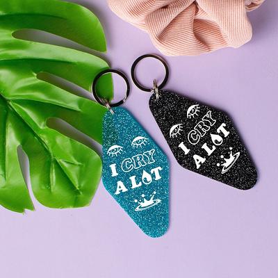 Sparkle Inn Motel Bag Charm Keychain