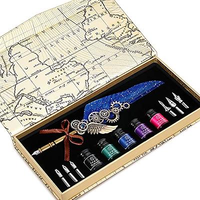hhhouu Calligraphy Set for Beginners Quill Pen and Ink Set Fancy Pens with  Black Ink and 11 Nibs for Lettering,Drawing, Journaling, Signing,  Invitation HO-Q-301 - Yahoo Shopping