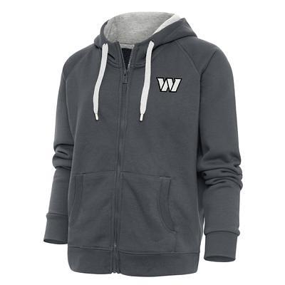 Women's Antigua Charcoal Washington Commanders Metallic Logo