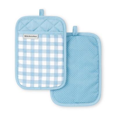 KitchenAid Albany Dishcloth 8-Pack Set, Blue, Cotton