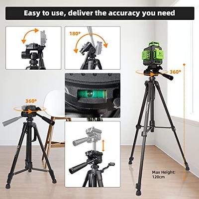 Huepar 3D 360 Cross Line Self leveling Laser Level Green Beam with Type-C  port