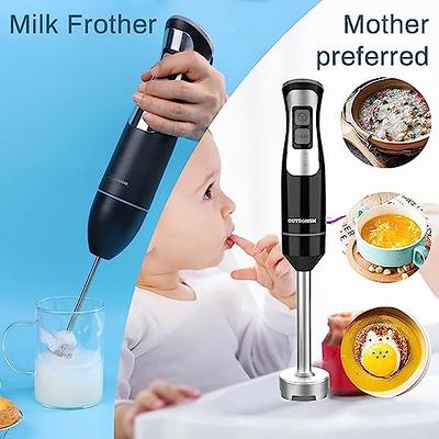 Abuler Handheld Immersion Blender 5 in 1 - 800W Hand Mixer Stick with