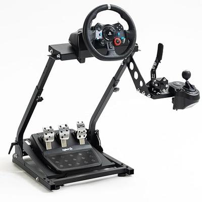 Anman Entry level Racing Wheel Stand fit for  Logitech/Thrustmaster/PXN/Fanatec  G25,G27,G29,G923,T128x,T248,T80,T300,t500rs,Fully Foldable Steering