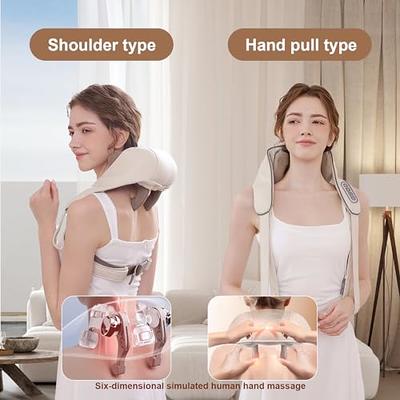 Brookstone Neck Shoulders Back Cervical Massager Shiatsu Heat Deep