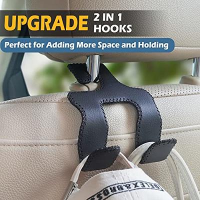 CAREVER Car Accessories Seat Hook Organizer - Upgraded 2 in 1 Stronger Leather  Car Purse Holder for Purse and Bag Car Essentials for Women Interior  Hanging Accessories Travel Backseat headrest Hooks - Yahoo Shopping