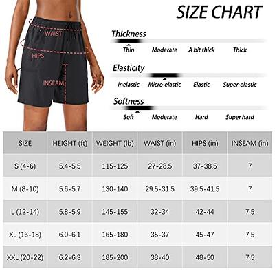 SANTINY Women's Running Shorts with Zip Pockets High Waisted