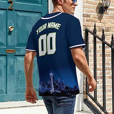 Custom Name Number Midnight Green Baseball Jersey