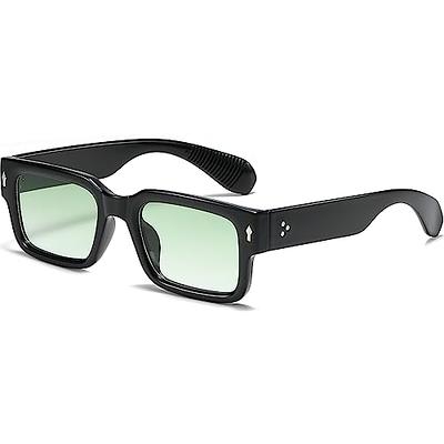  EYLRIM Thick Square Frame Sunglasses for Women Men