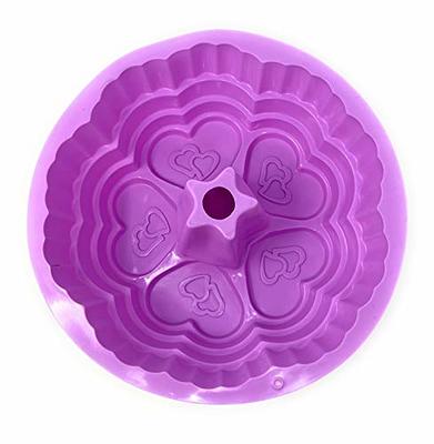  Heart Bundt Cake Pan Birthday Bakeware Non-Stick Specialty  Round 9 Carbon Steel Baking Mold: Home & Kitchen