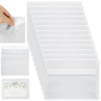 ACSTEP 50PACK 5 X 7 Envelopes, White A7 Envelopes Self Seal for Weddings,  Invitations, Photos, Postcards, Greeting Cards Mailing,Baby Shower