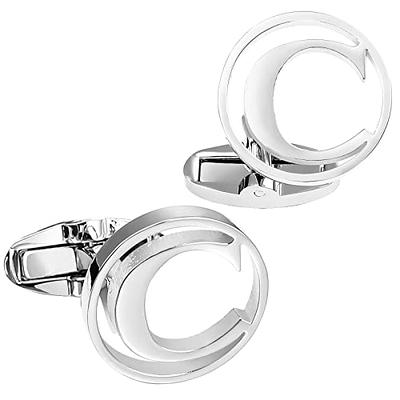 HAWSON Cufflinks for men, Gold Diamond Crystal Cufflinks for Groom Husband  Personalized Gifts, Mens Formal Wedding Business Cufflinks, Luxurious