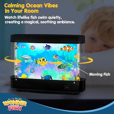 Artificial Fish Tank Virtual Ocean Toy - Mini Office Desk Aquarium,  Colorful Aquarium, Motion Lamp Night Light with Moving Fish, Fun Gift for  Kids and Adults - Yahoo Shopping