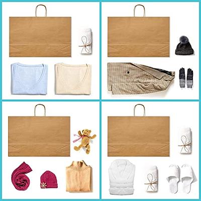 Reli. Reusable Thank You Bags | 250 Bags Bulk | 2 Mil | brown/kraft Shopping Bags with Handles | Take out/ToGo Plastic Bags for Food, Grocery