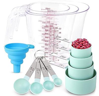 13Pcs Measuring Cups And Magnetic Measuring Spoons Set, Stainless Steel Dry Measuring  Cups 5 Measuring Cup Set, 7 Double-Sided Stackable Magnetic Meas - Yahoo  Shopping