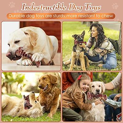 IZETIANZHE Indestructible Dog Toys, Dog Toys for Aggressive Chewers, Tough  Durable Dog Chew Toys for Medium/Large Dogs/Heavy Duty Dog Toys