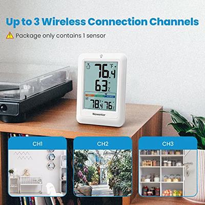 ThermoPro Digital Wireless Indoor or Outdoor White Hygrometer and