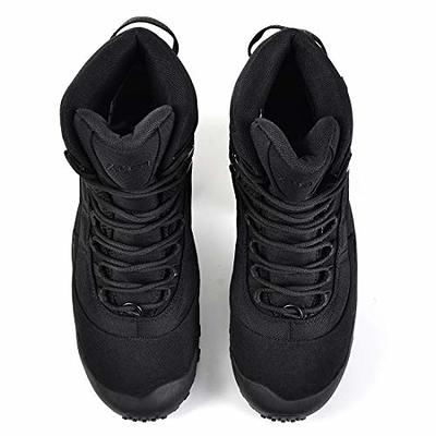 SKENARY Men Tactical Mid Combat Waterproof Military Boots, Black, 9 - Yahoo  Shopping