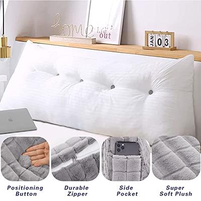 Triangle Cushion Backrest Waist Bed Bag Lumbar Pillow Pad Long Sleeping  Pillows